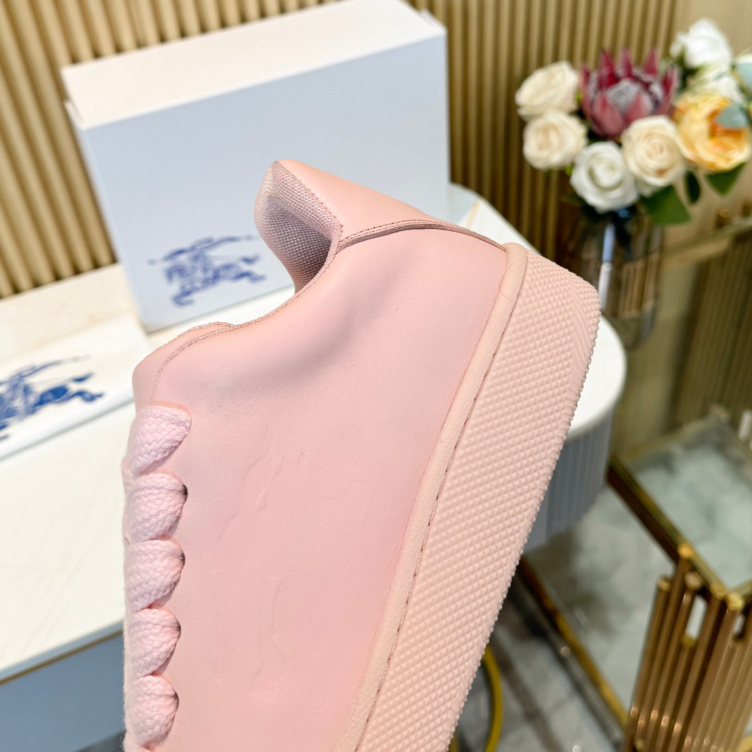 Burberry Leather Box Sneakers - FashionPlug