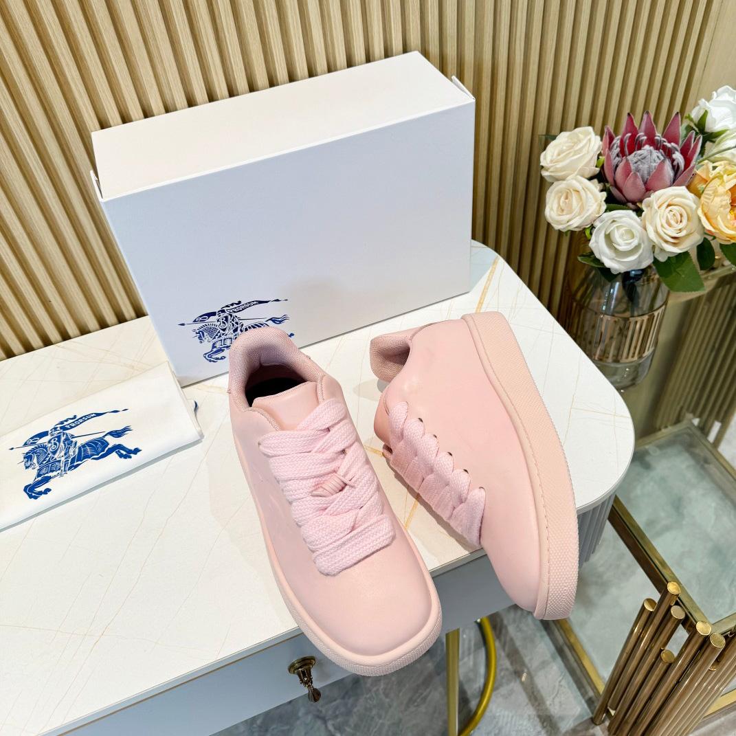 Burberry Leather Box Sneakers - FashionPlug