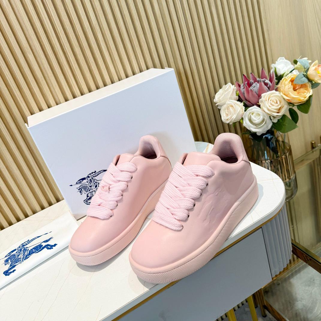 Burberry Leather Box Sneakers - FashionPlug