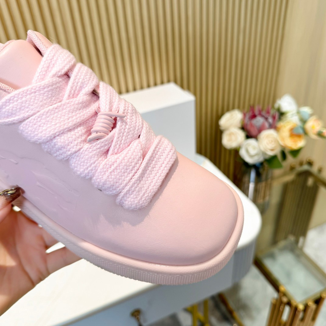 Burberry Leather Box Sneakers - FashionPlug