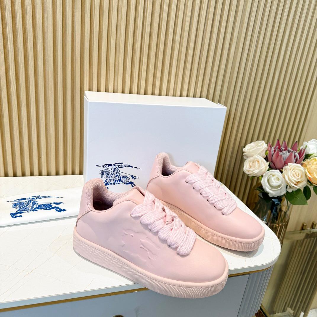 Burberry Leather Box Sneakers - FashionPlug