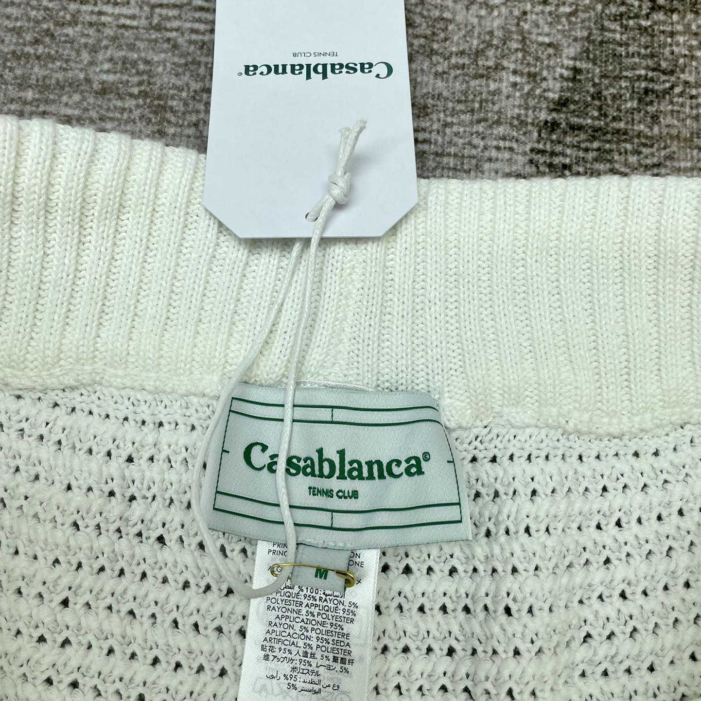 Casablanca Tennis crochet-knit Shorts    m1031 - FashionPlug