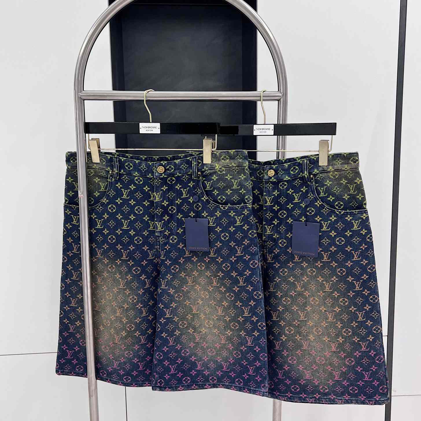 Louis Vuitton Monogram Denim Shorts - FashionPlug