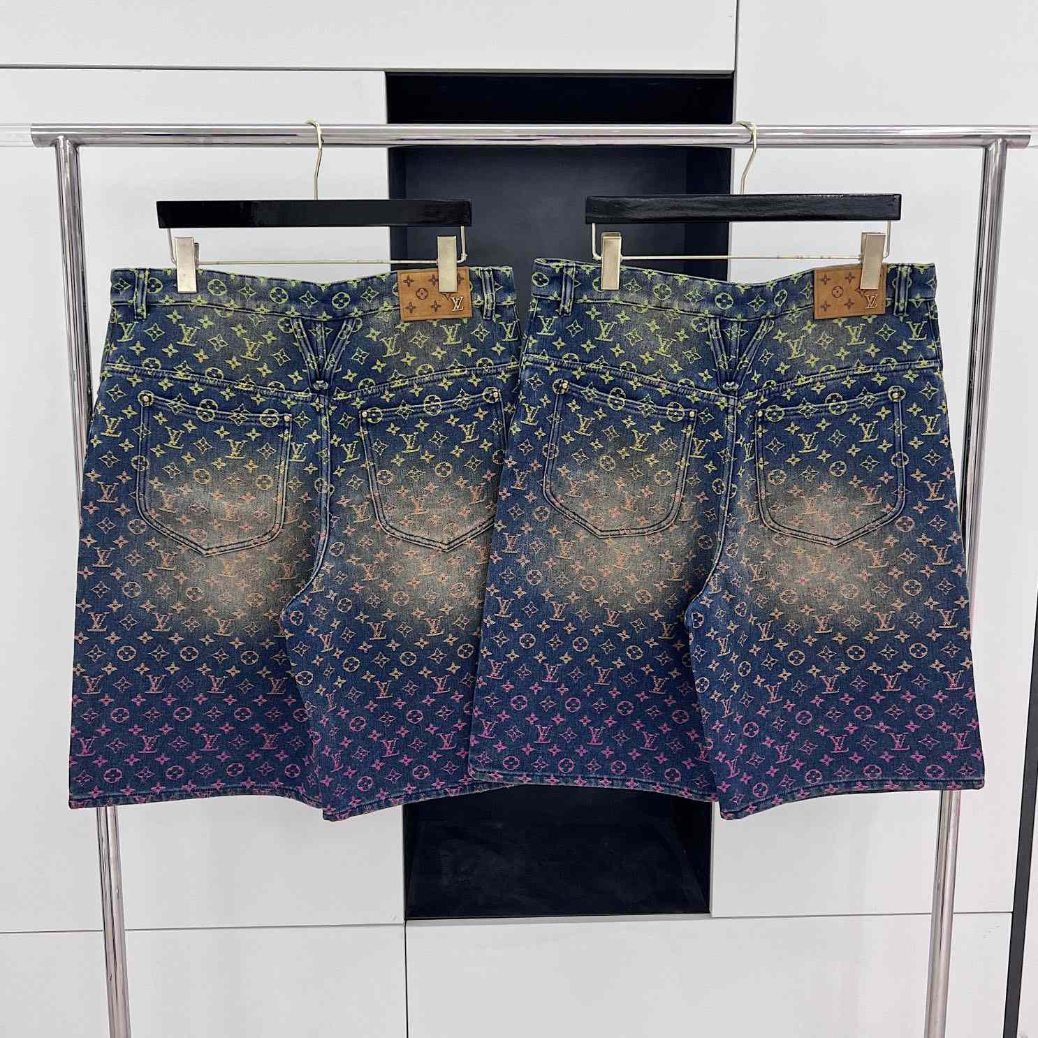 Louis Vuitton Monogram Denim Shorts - FashionPlug