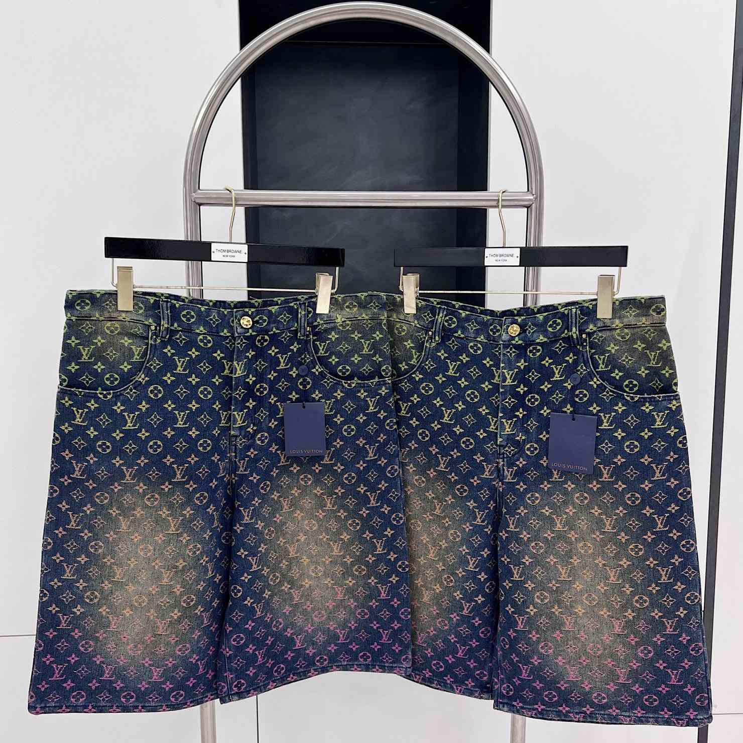 Louis Vuitton Monogram Denim Shorts - FashionPlug