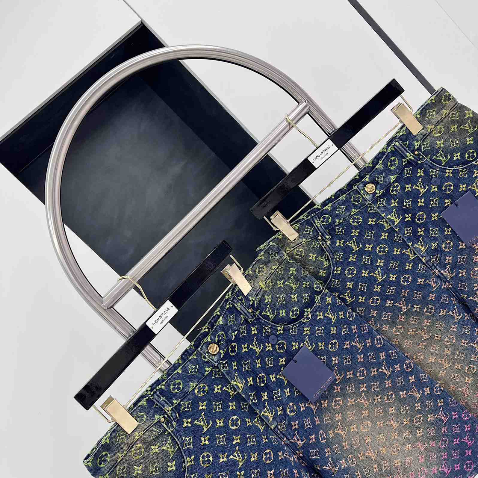 Louis Vuitton Monogram Denim Shorts - FashionPlug