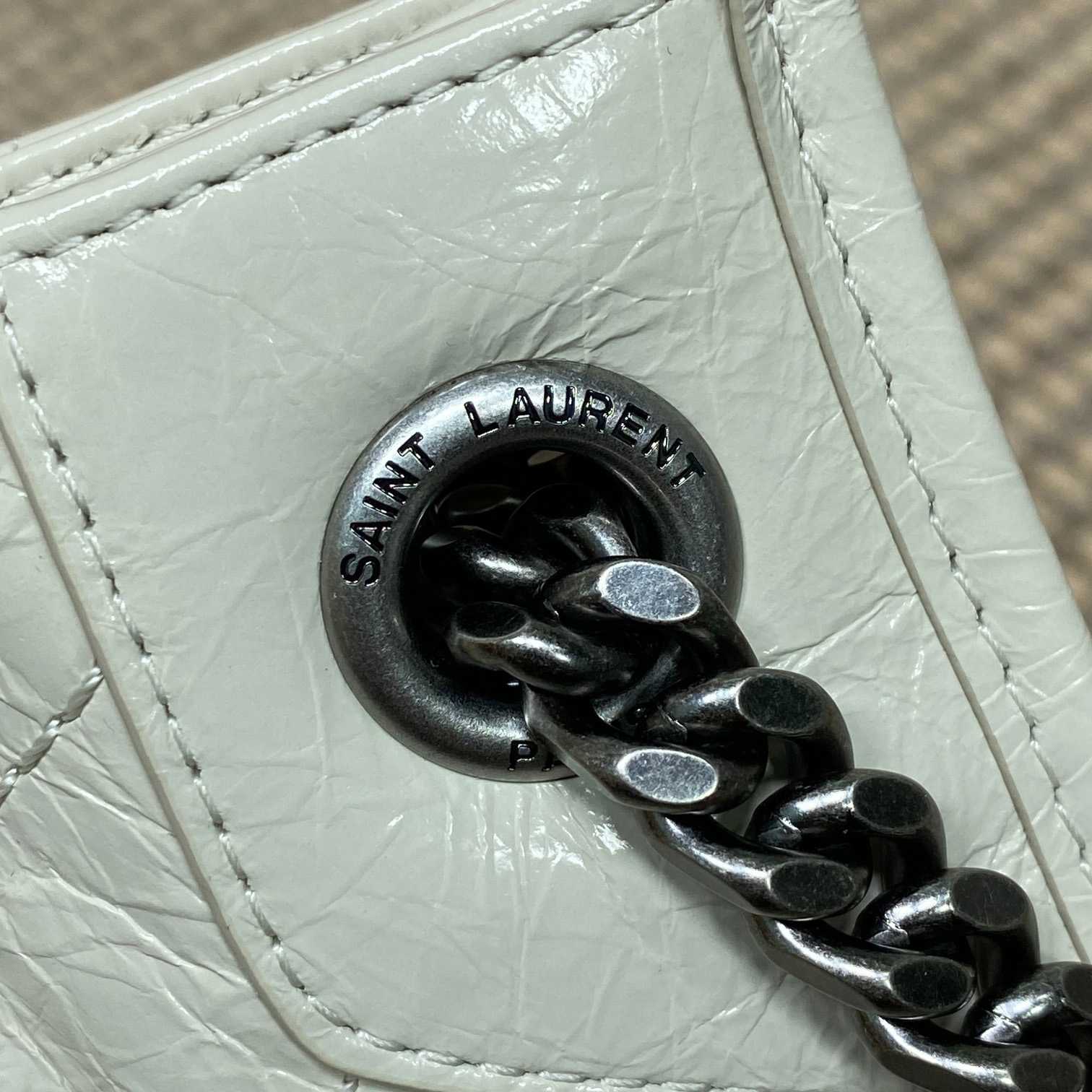 Saint Laurent NiKi Shopping In Vintage Leather - FashionPlug