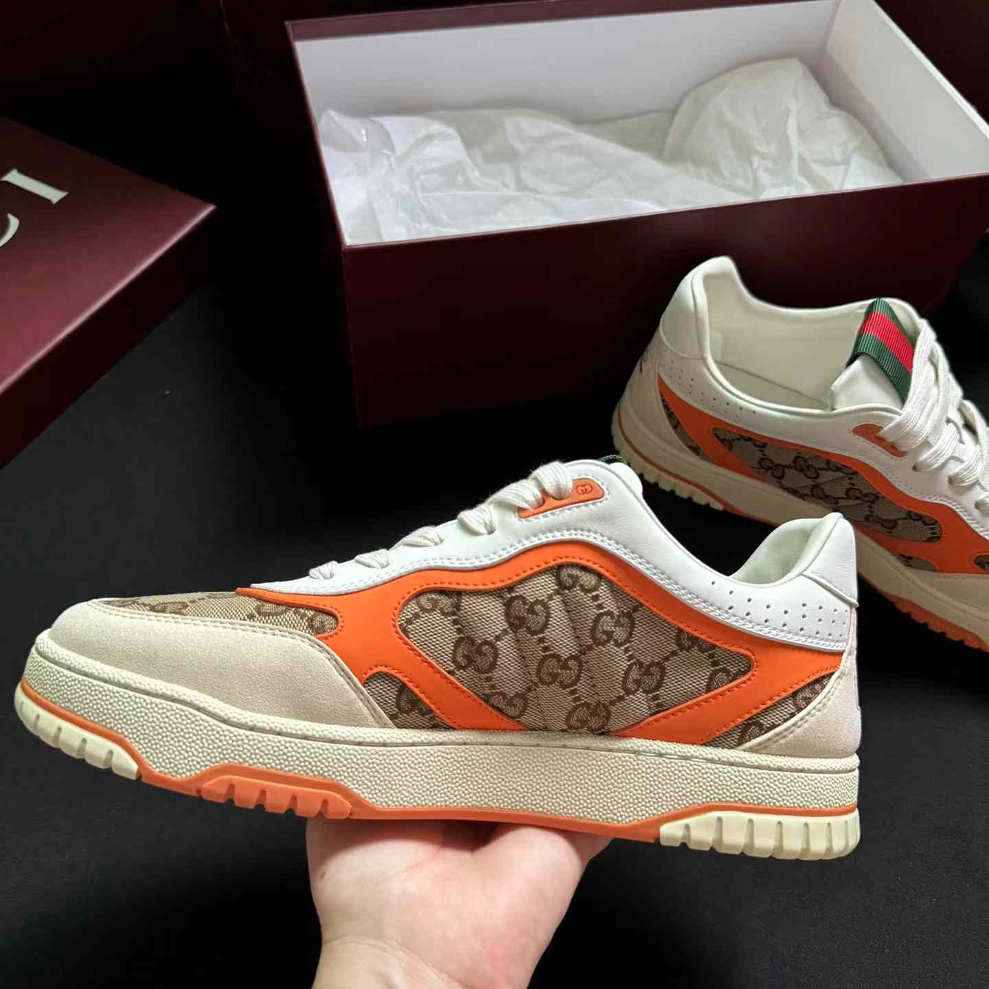 Gucci Re-Web Sneakers - FashionPlug