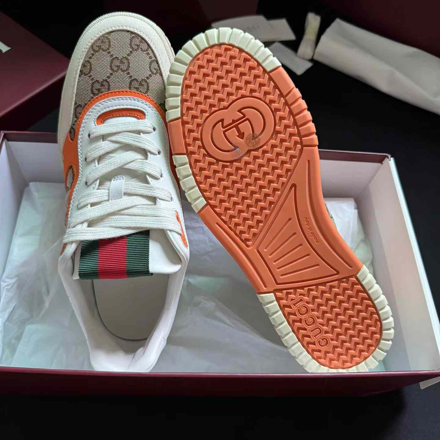 Gucci Re-Web Sneakers - FashionPlug