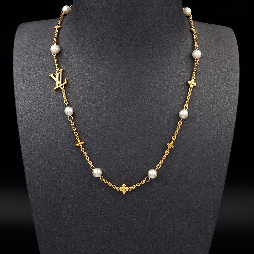 Louis Vuitton Louisa Necklace   M01610 - FashionPlug