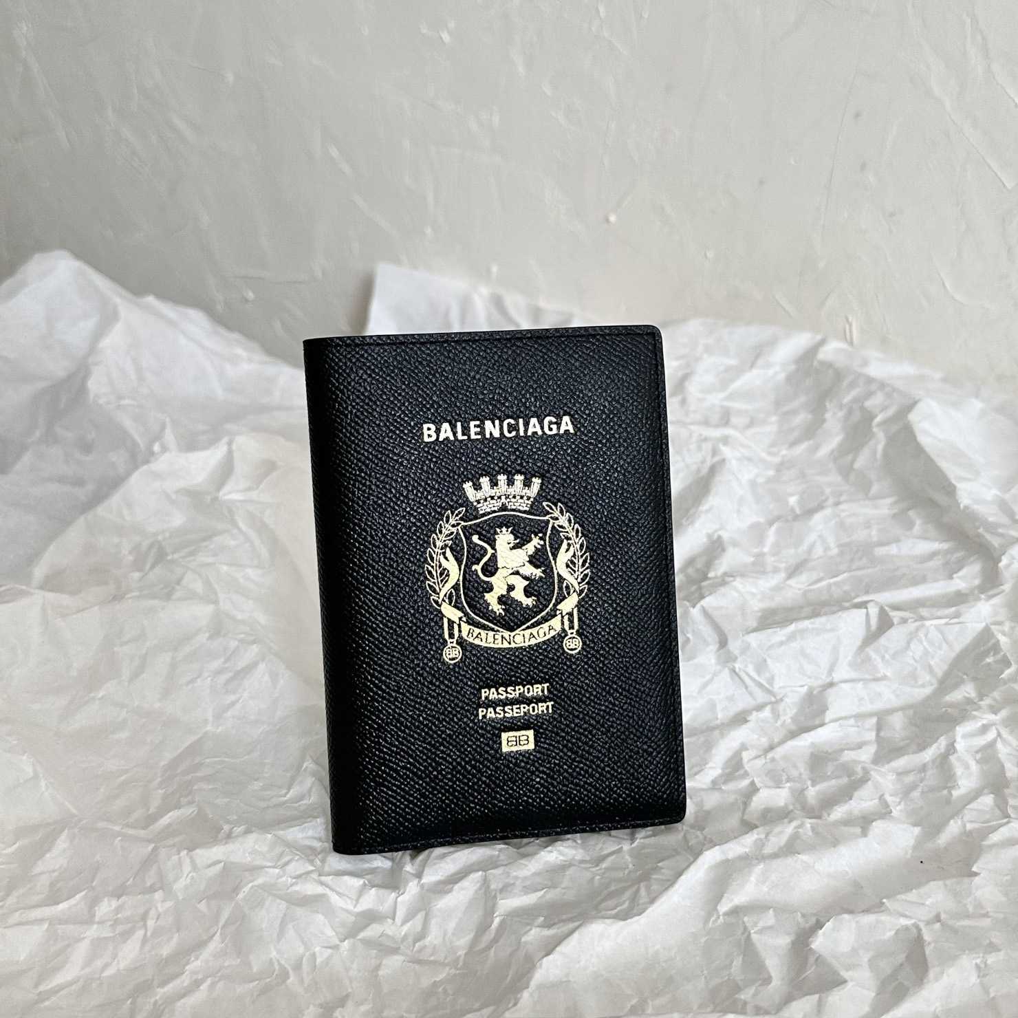Balenciaga Passport Wallet  (14×10×1.5cm) - FashionPlug
