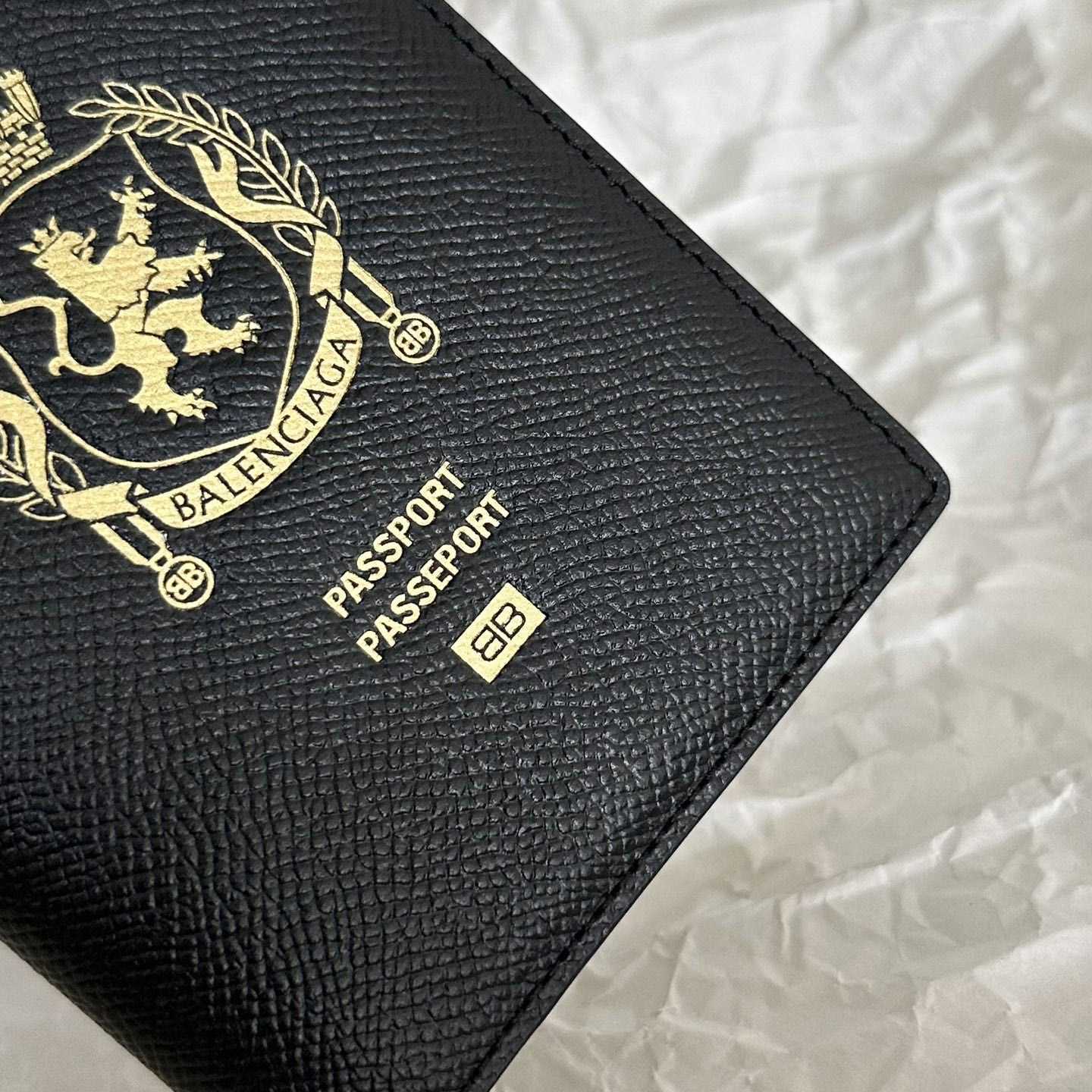 Balenciaga Passport Wallet  (14×10×1.5cm) - FashionPlug