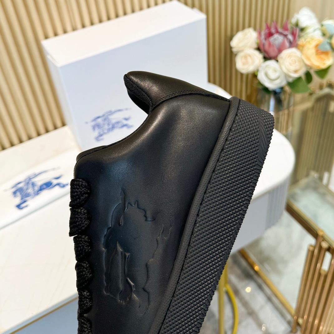 Burberry Leather Box Sneakers - FashionPlug