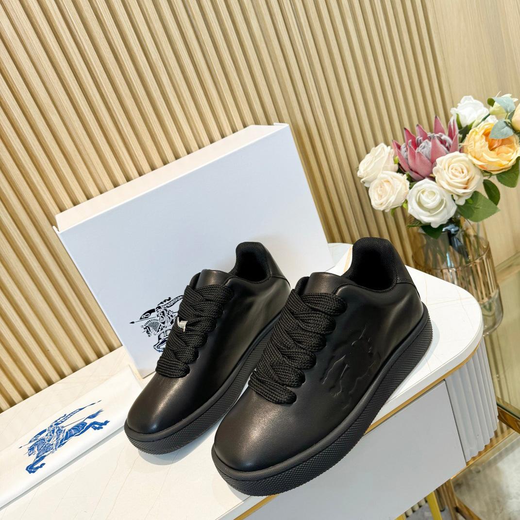 Burberry Leather Box Sneakers - FashionPlug