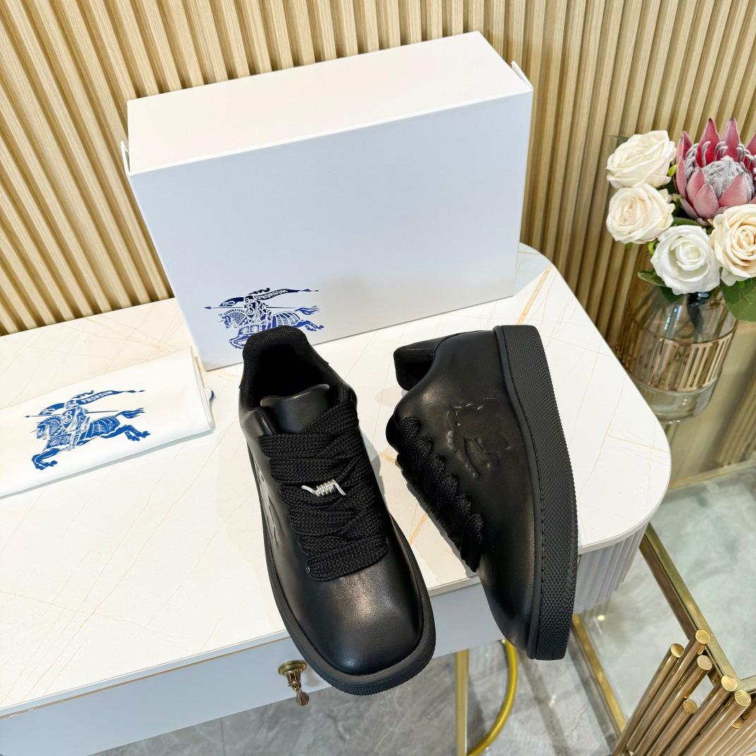 Burberry Leather Box Sneakers - FashionPlug