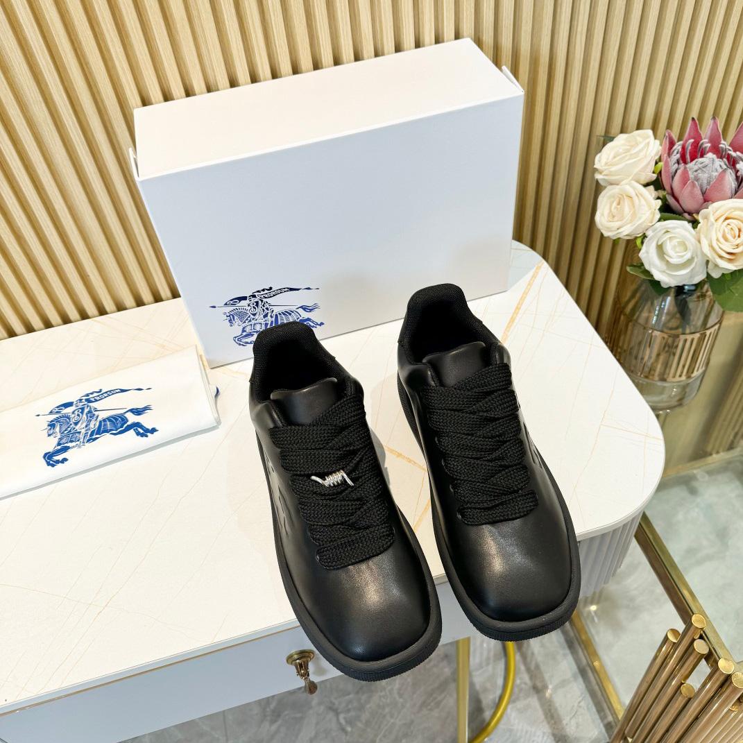 Burberry Leather Box Sneakers - FashionPlug