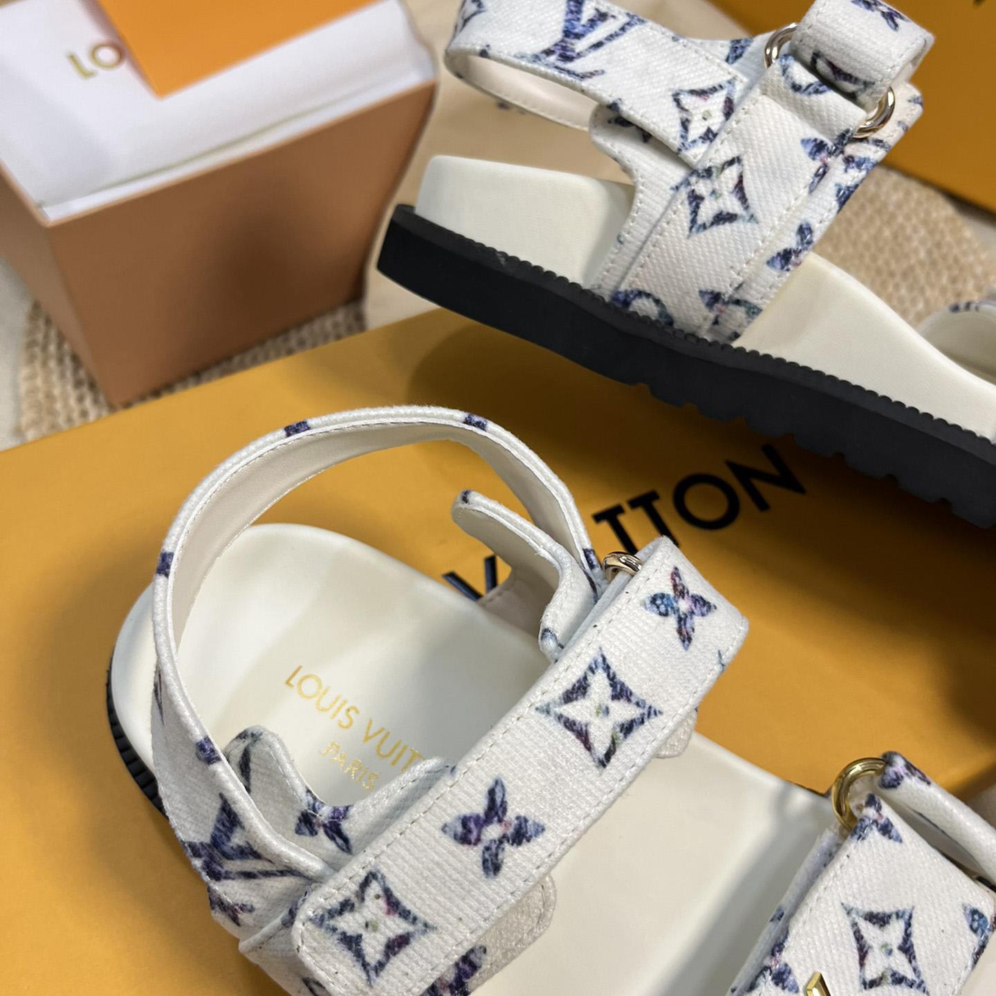 Louis Vuitton LV Sunset Comfort Flat Sandal    - FashionPlug