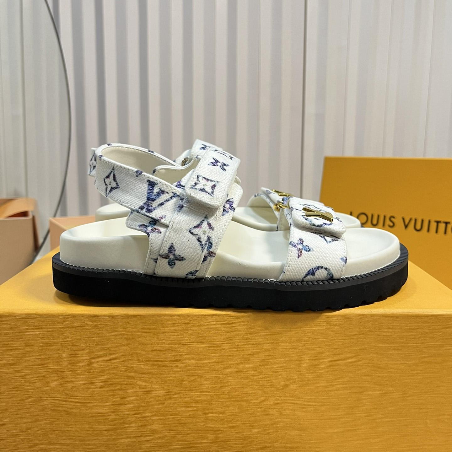 Louis Vuitton LV Sunset Comfort Flat Sandal    - FashionPlug