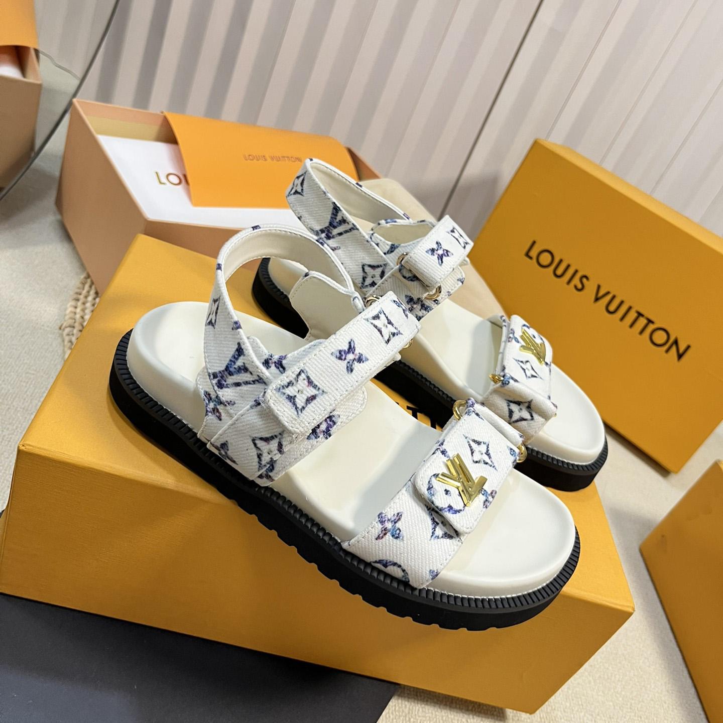Louis Vuitton LV Sunset Comfort Flat Sandal    - FashionPlug
