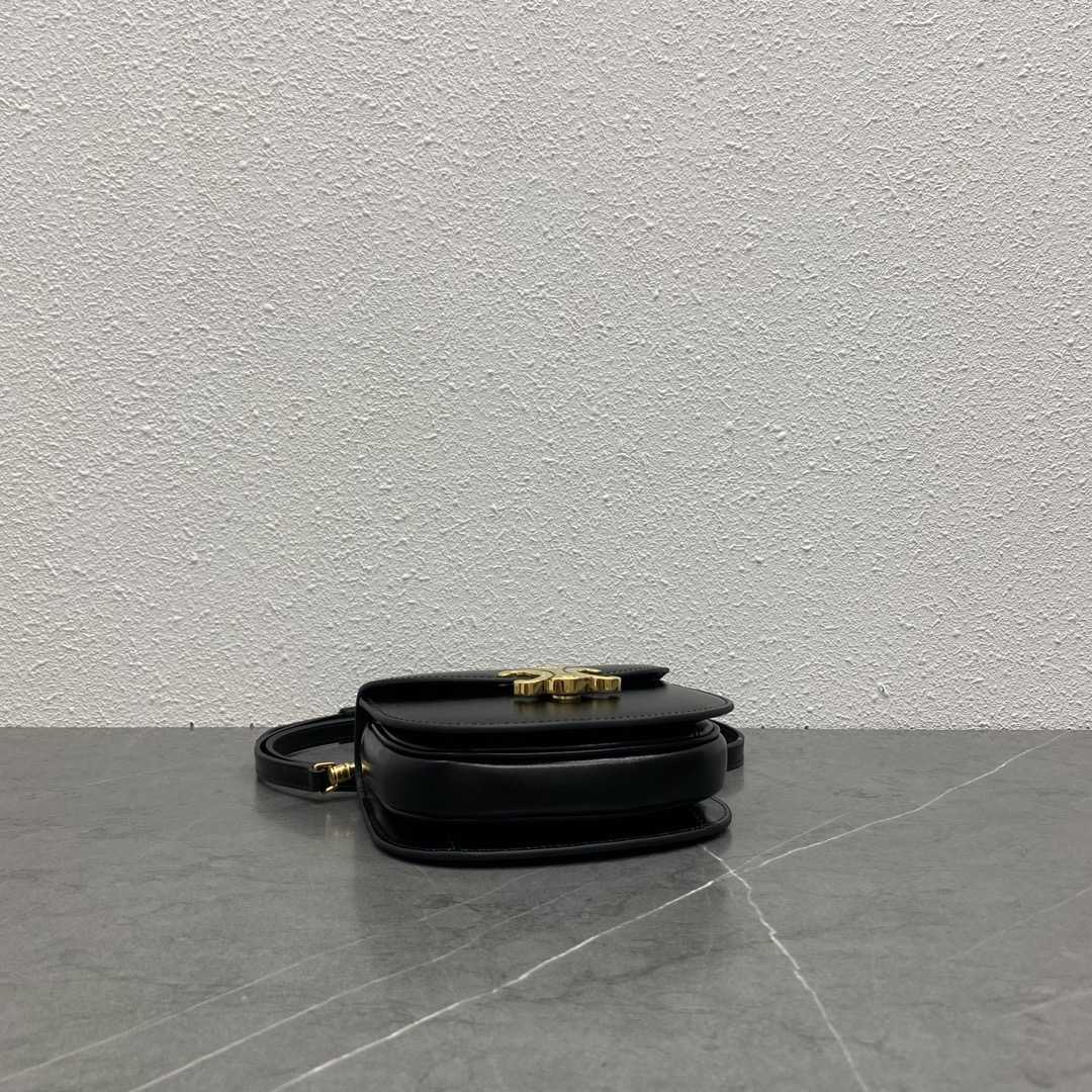 Celine Mini Besace Clea In Shiny Calfskin - FashionPlug
