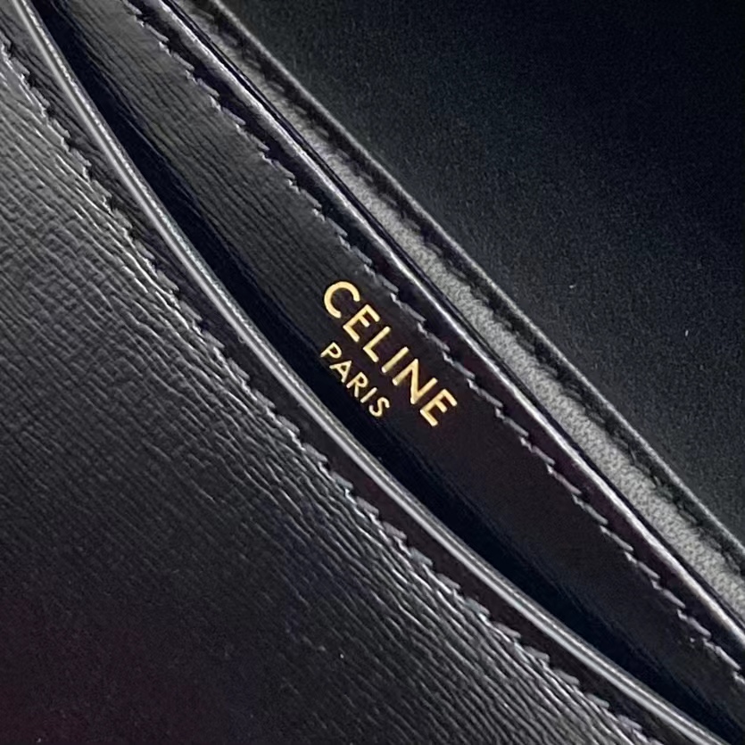 Celine Mini Besace Clea In Shiny Calfskin - FashionPlug