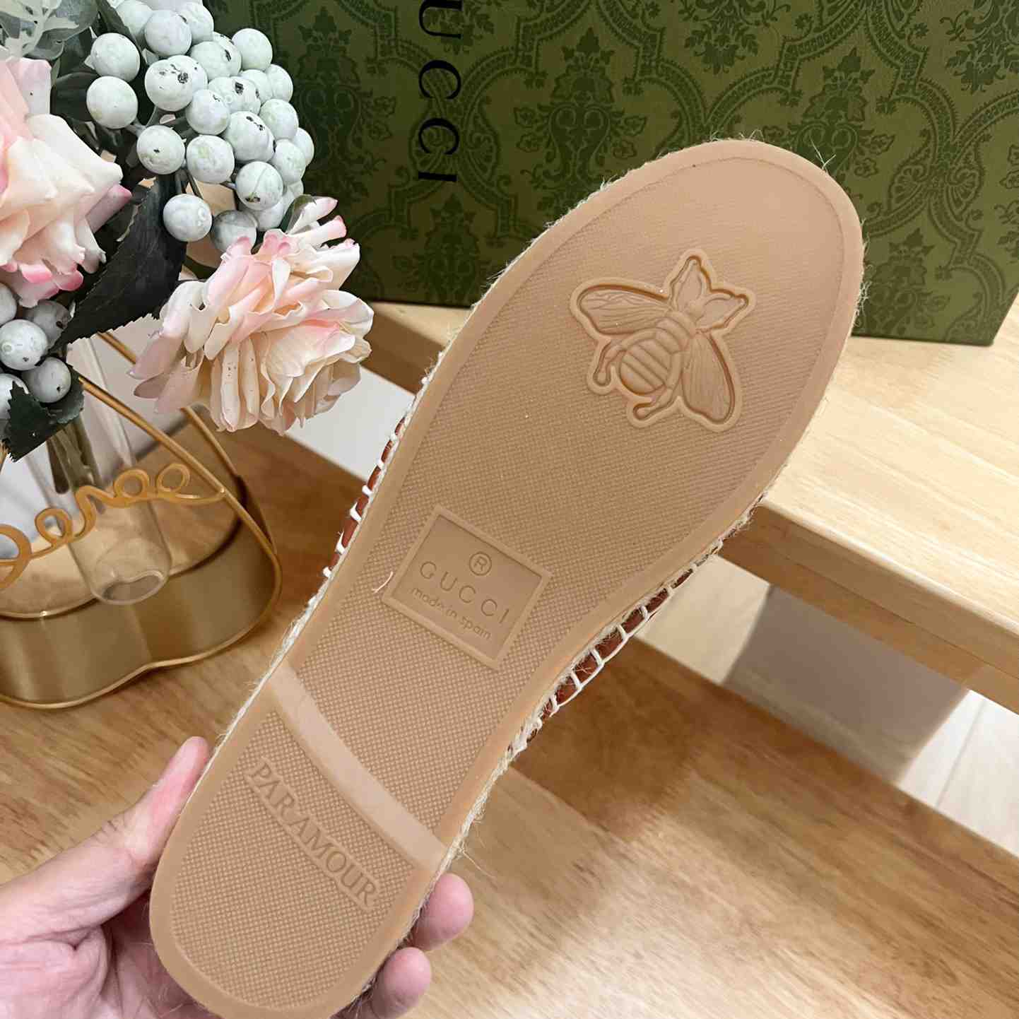 Gucci Interlocking G Slide Espadrille - FashionPlug