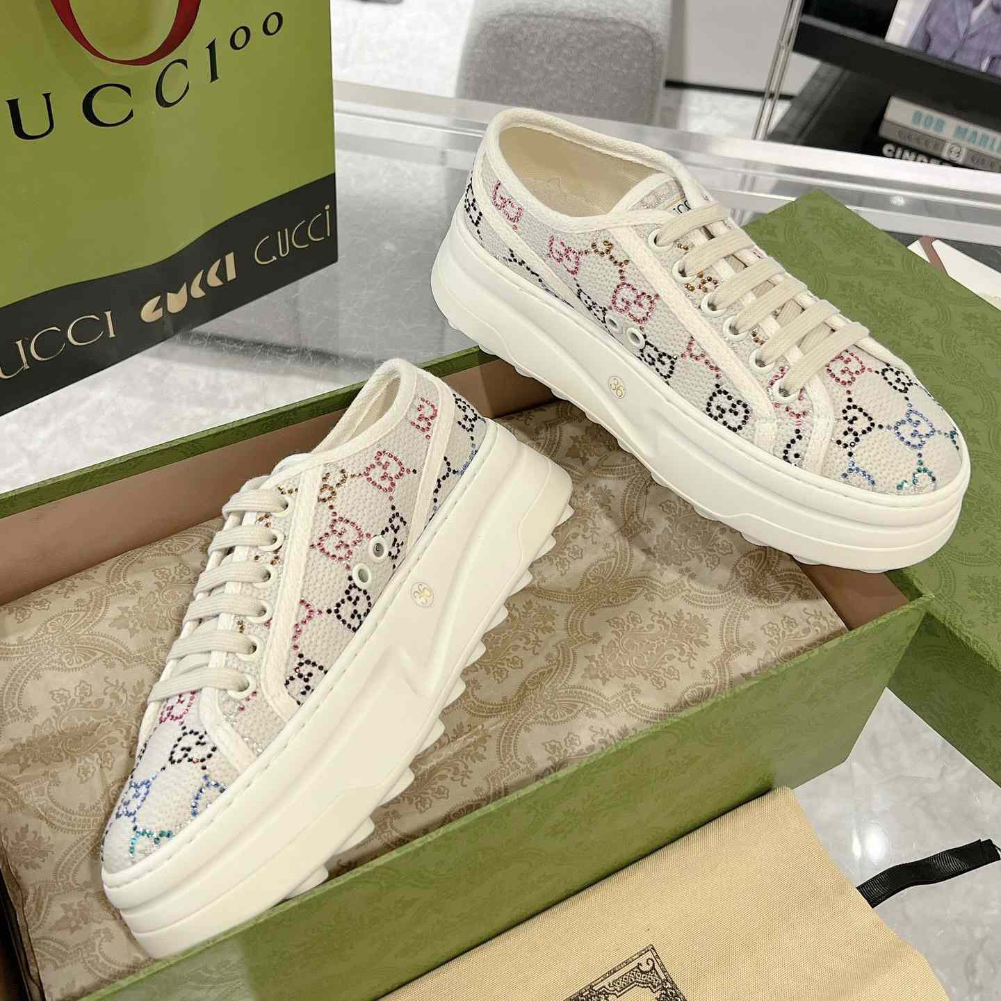 Gucci Women's GG Trainer  - FashionPlug