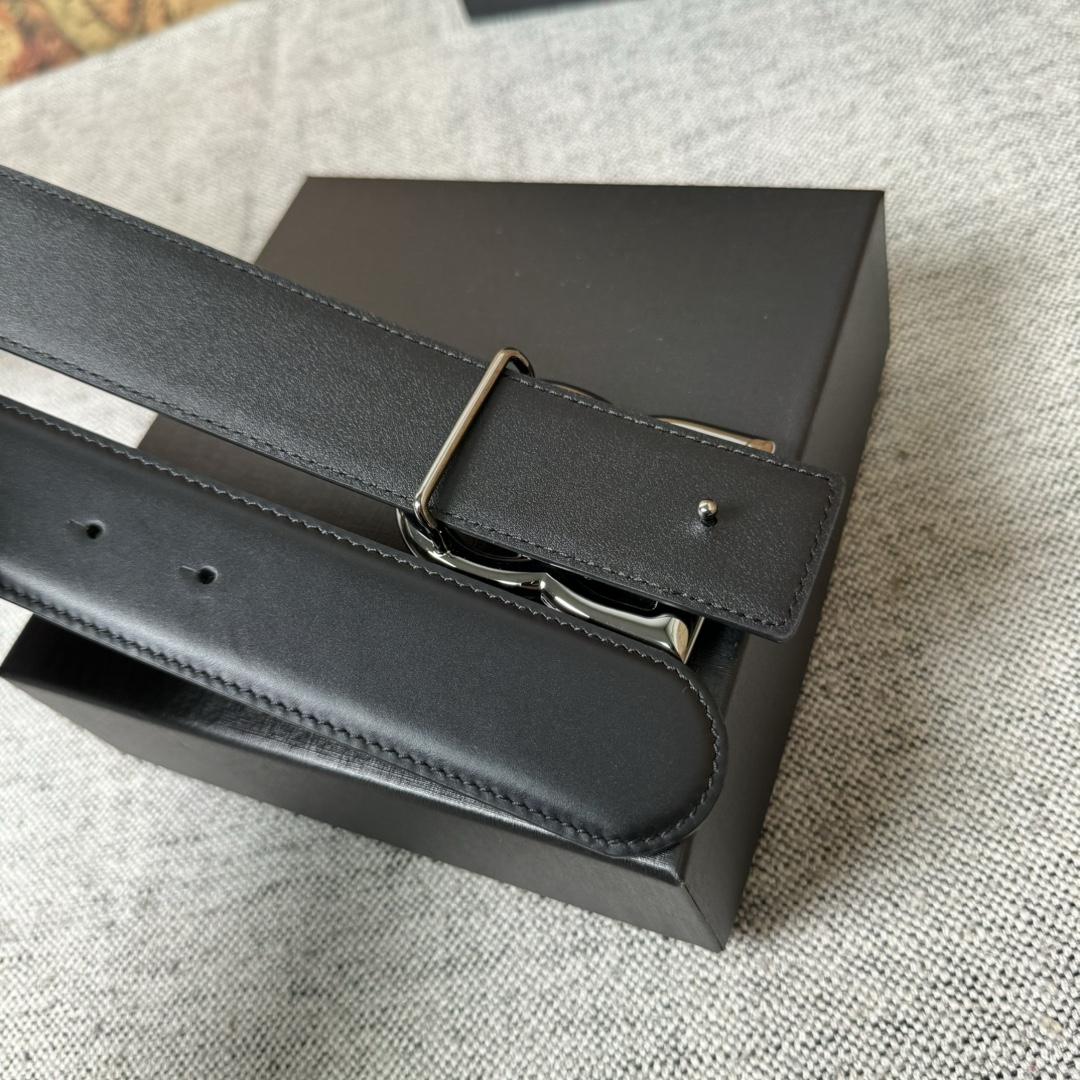 Dolce & Gabbana DG Logo-buckle Leather Belt   40mm - FashionPlug