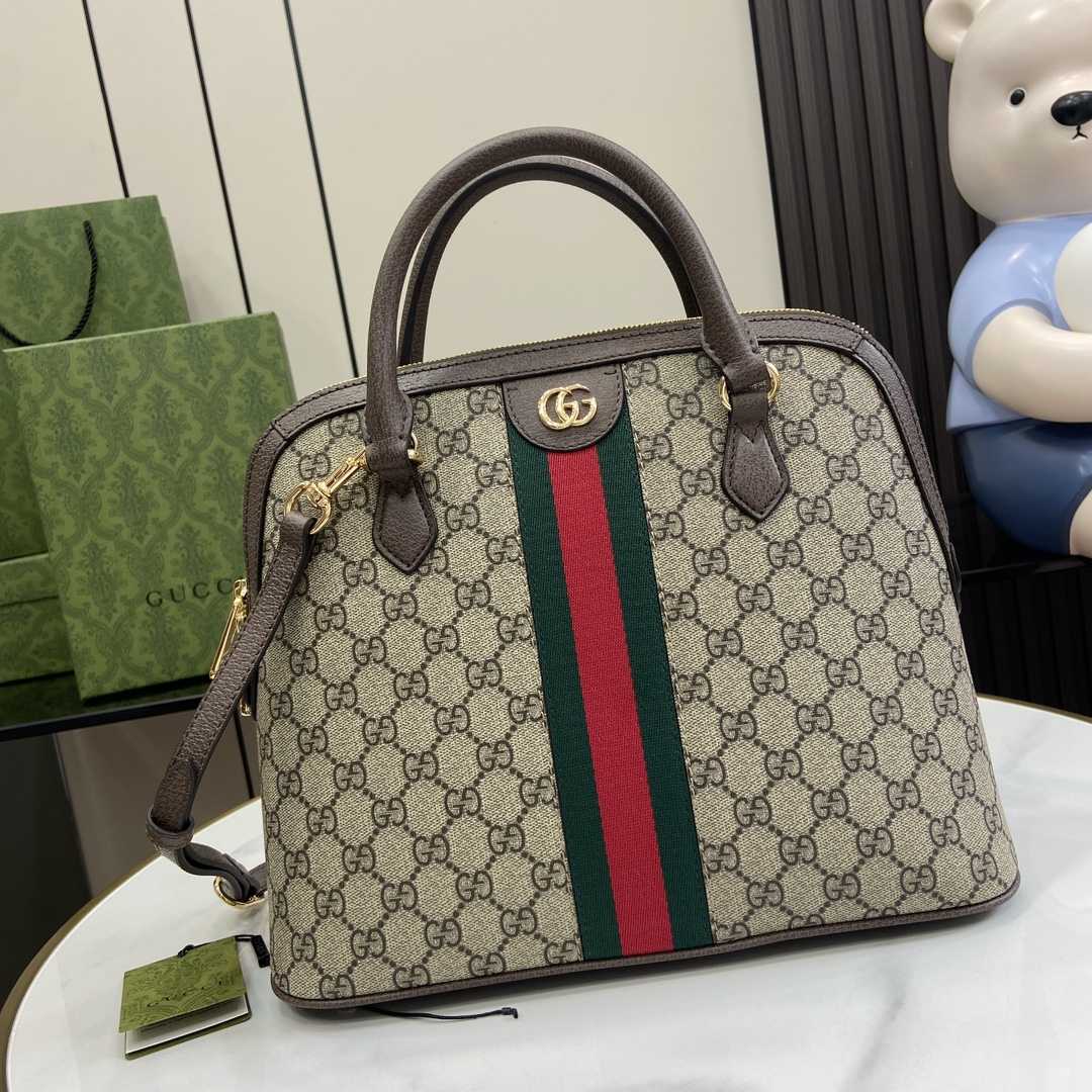 Gucci Ophidia Medium Top Handle Bag - FashionPlug