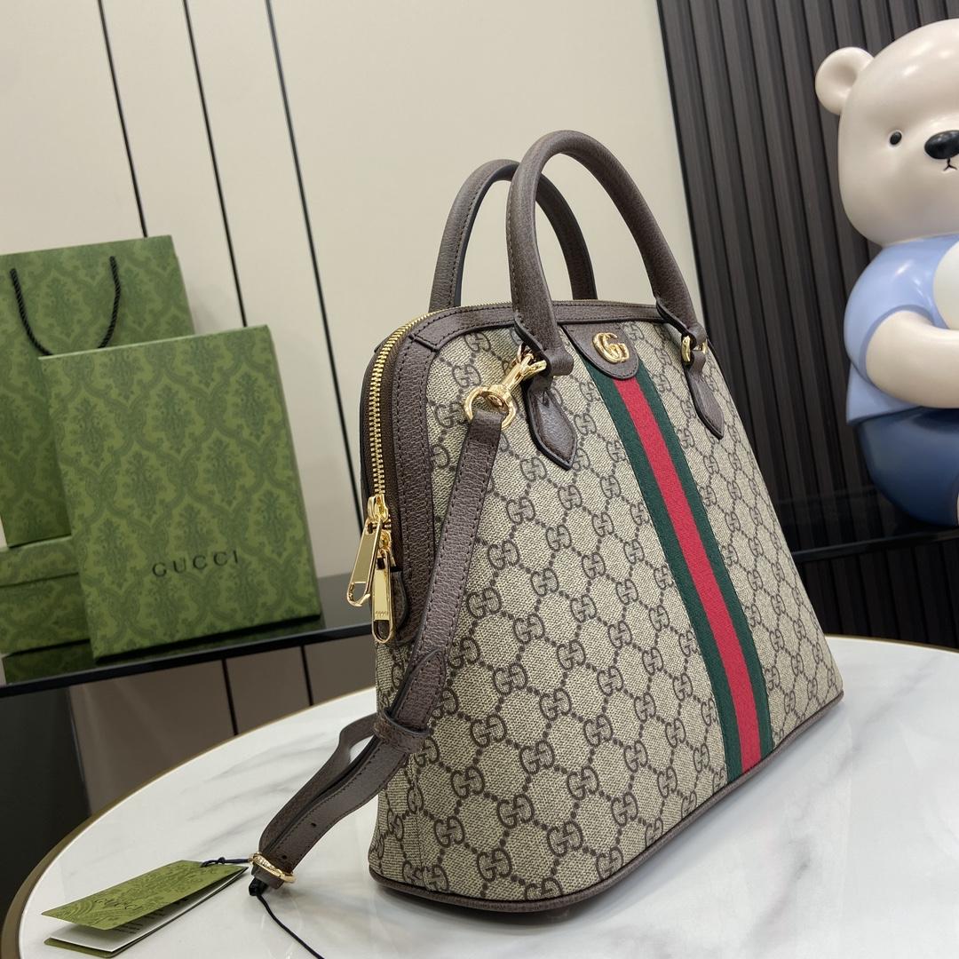 Gucci Ophidia Medium Top Handle Bag - FashionPlug