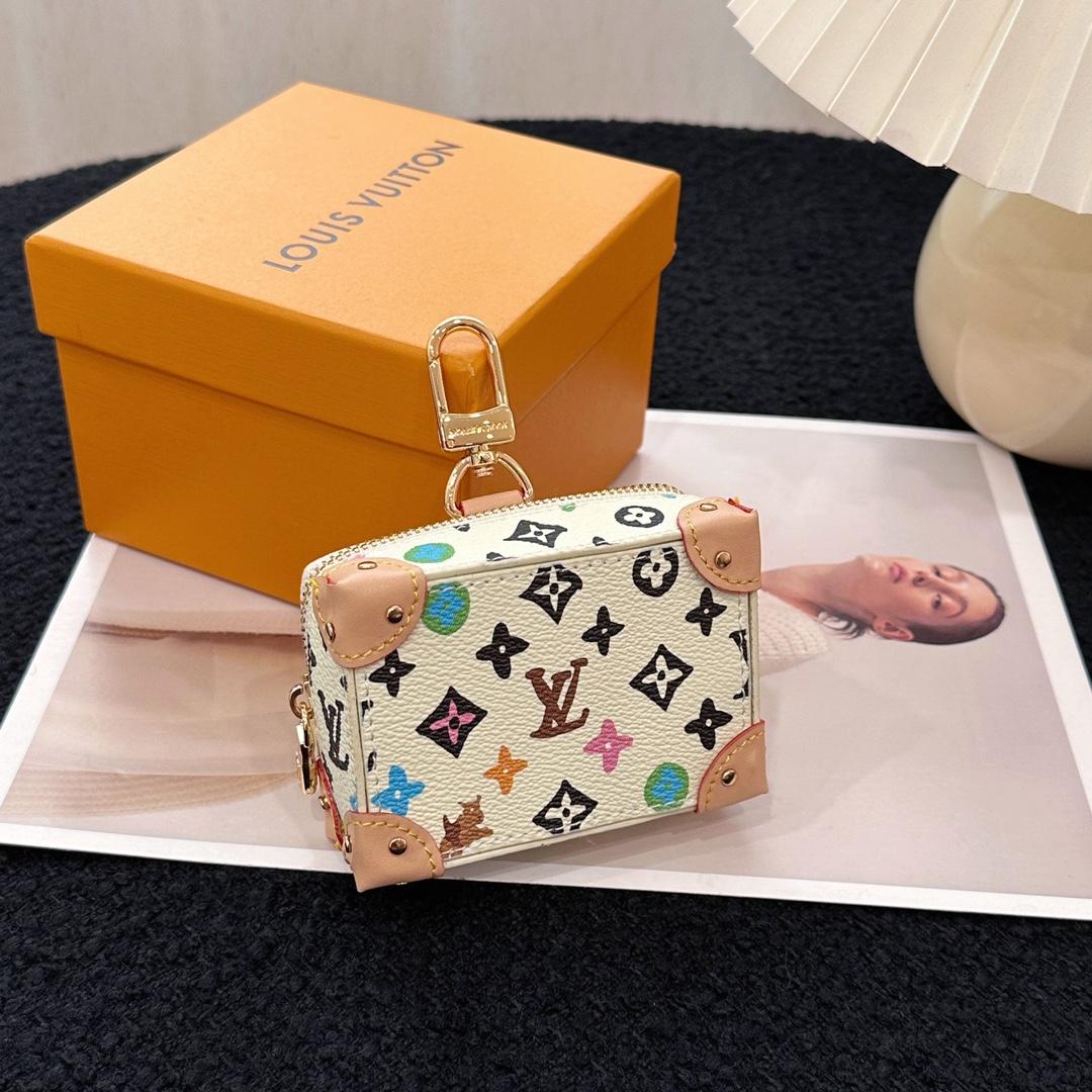 Louis Vuitton Monogram Craggy Trunk Key Holder and Bag Charm    - FashionPlug