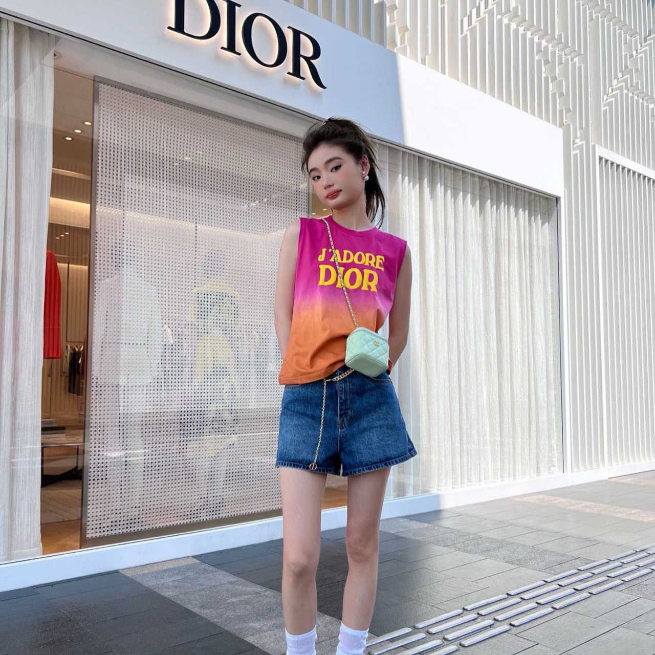 Dior Slogan-print Tank Top - FashionPlug