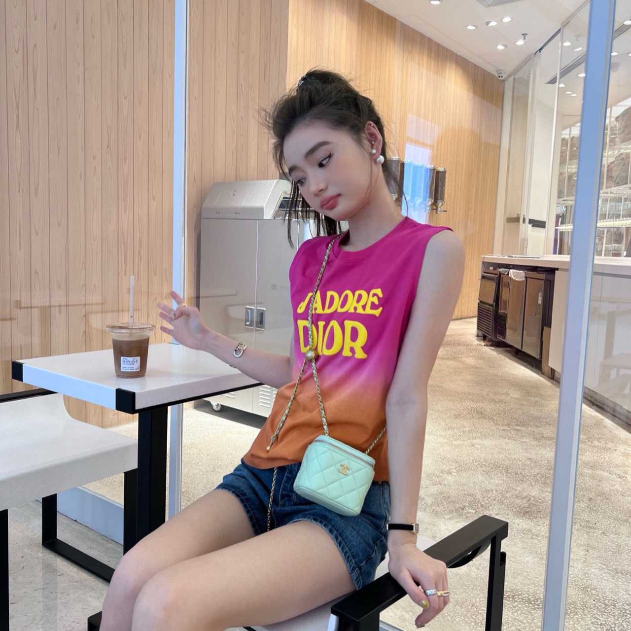 Dior Slogan-print Tank Top - FashionPlug