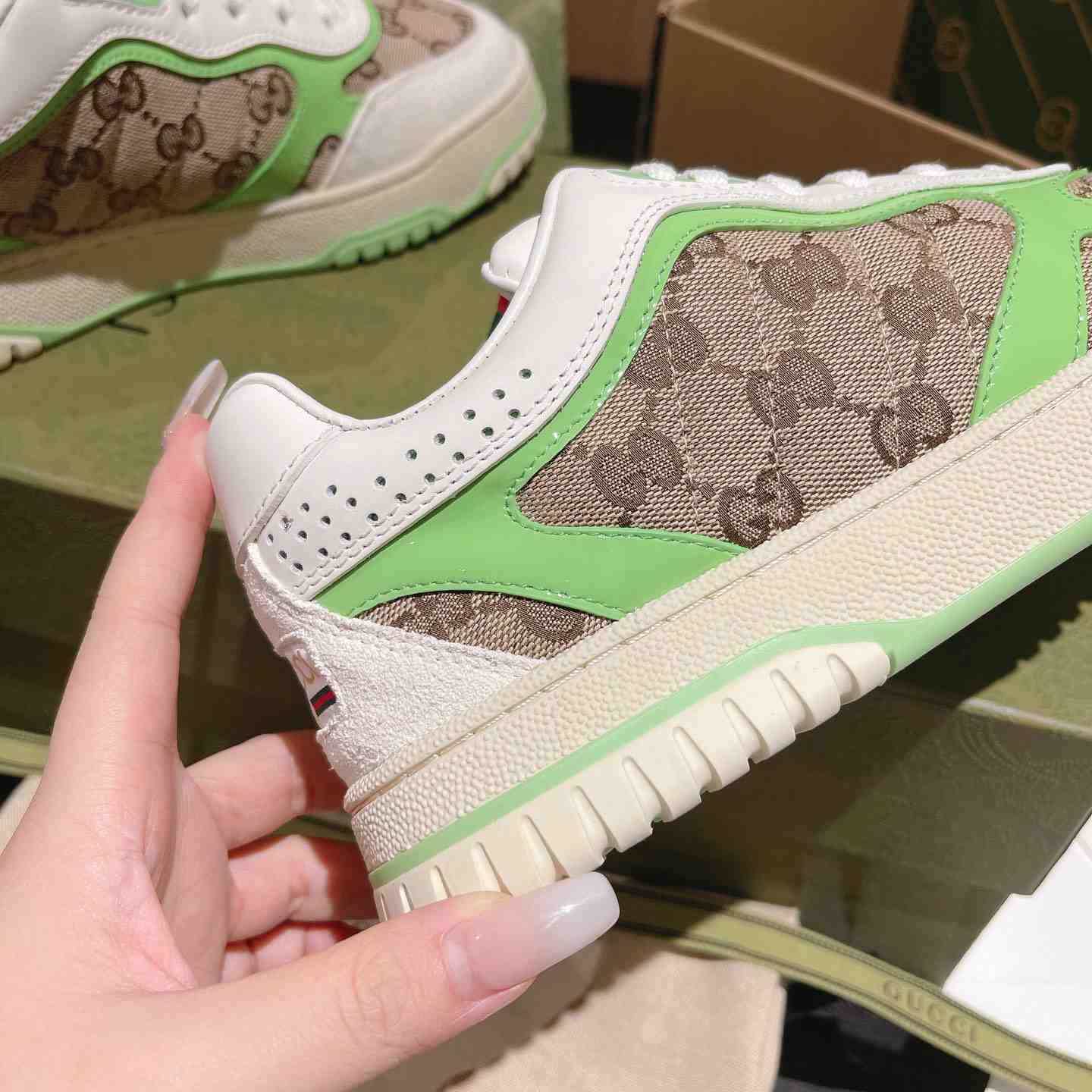 Gucci Re-Web Sneakers - FashionPlug