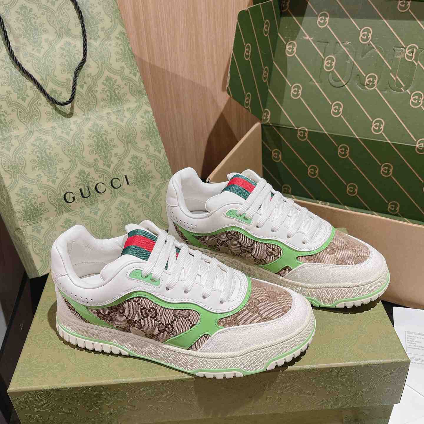Gucci Re-Web Sneakers - FashionPlug