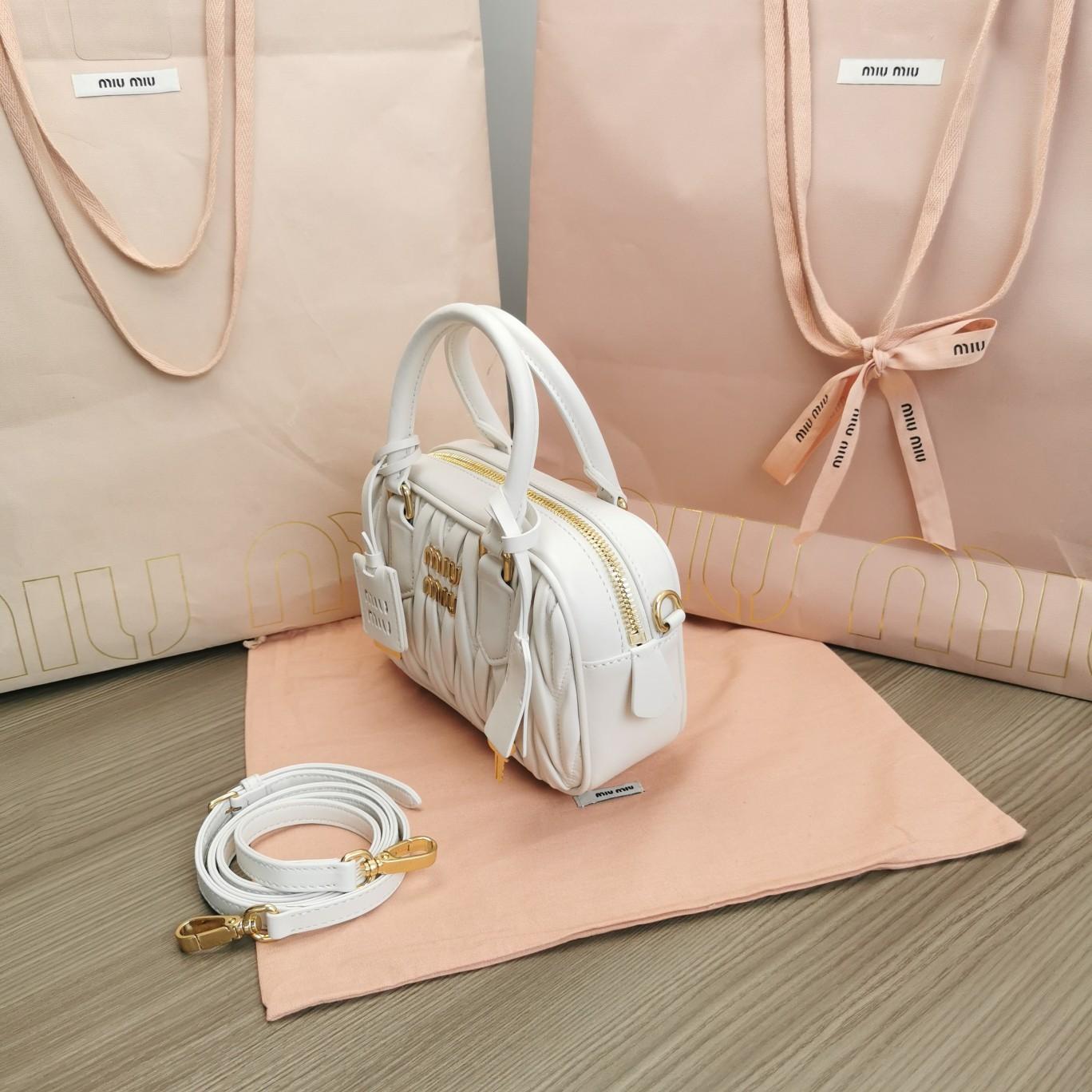 Miu Miu Arcadie Matelassé Nappa Leather Mini-bag - FashionPlug