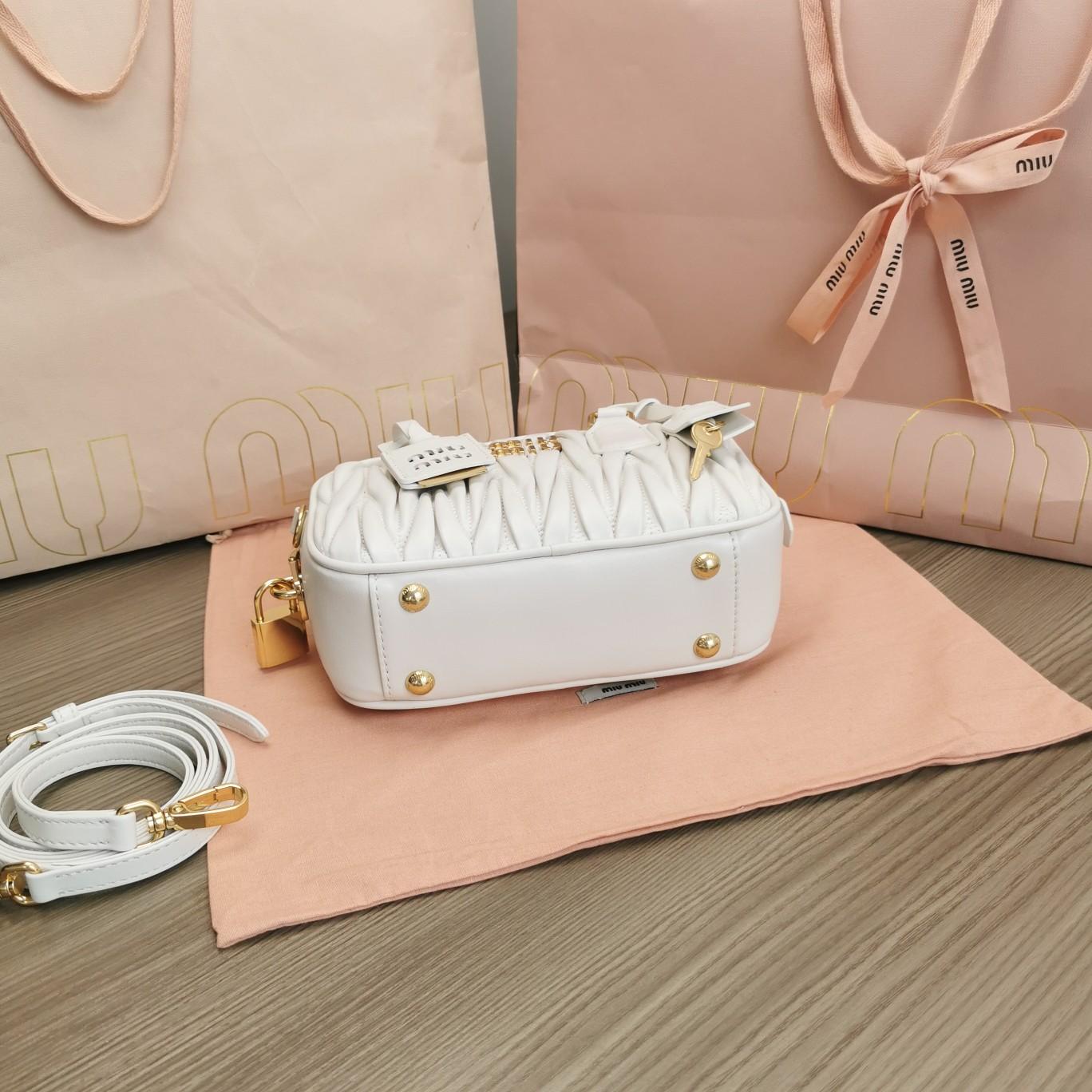Miu Miu Arcadie Matelassé Nappa Leather Mini-bag - FashionPlug