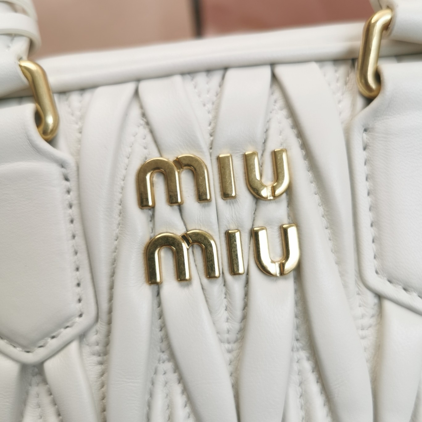 Miu Miu Arcadie Matelassé Nappa Leather Mini-bag - FashionPlug