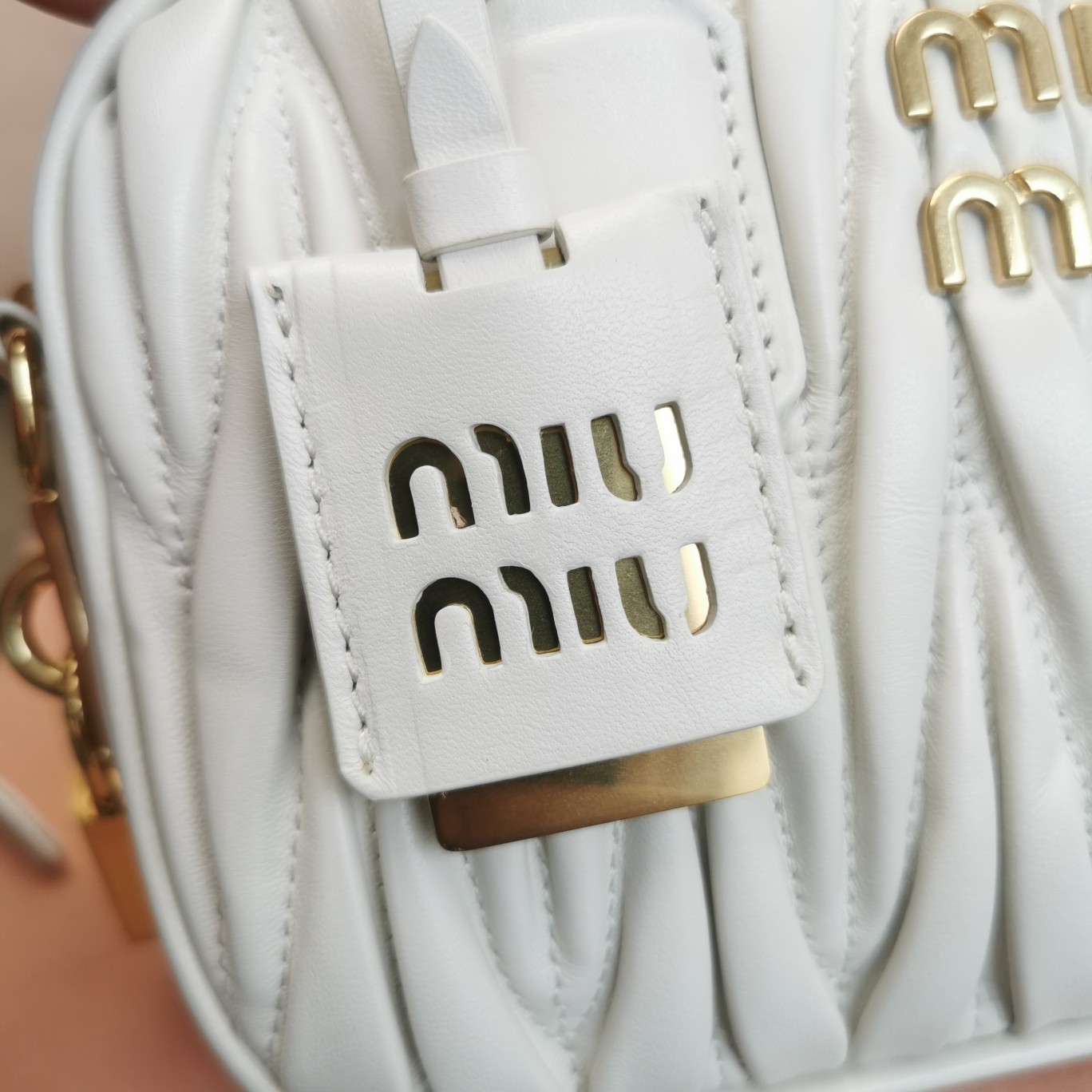 Miu Miu Arcadie Matelassé Nappa Leather Mini-bag - FashionPlug