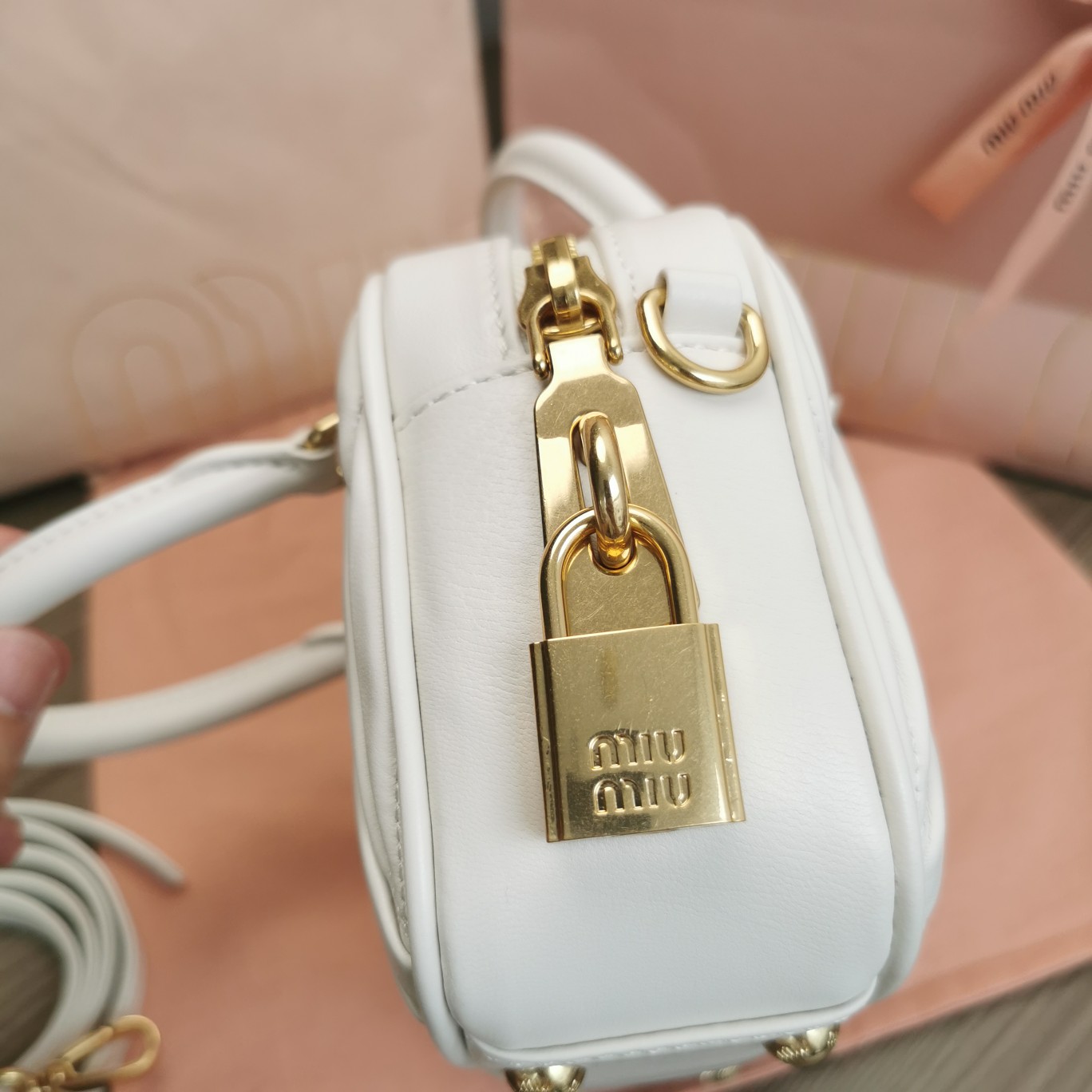 Miu Miu Arcadie Matelassé Nappa Leather Mini-bag - FashionPlug