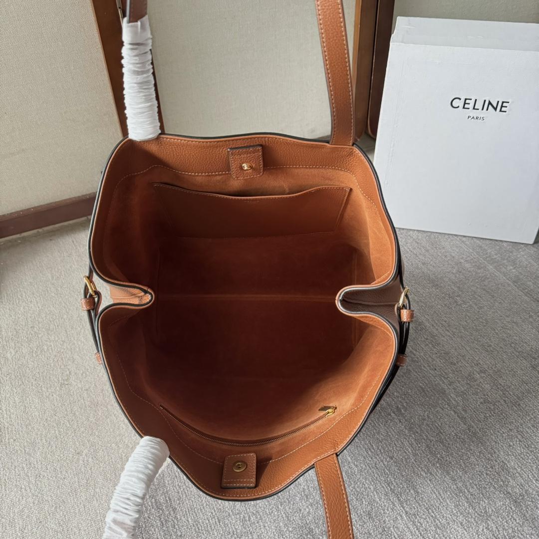 Celine Medium Cabas Anais Cuir Triomphe In Grained Calfskin - FashionPlug