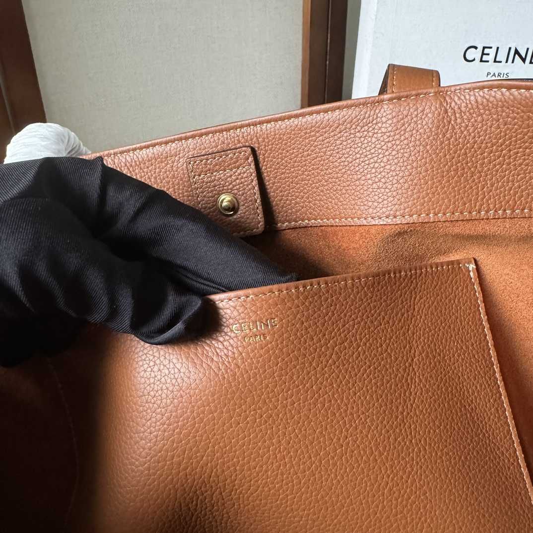 Celine Medium Cabas Anais Cuir Triomphe In Grained Calfskin - FashionPlug