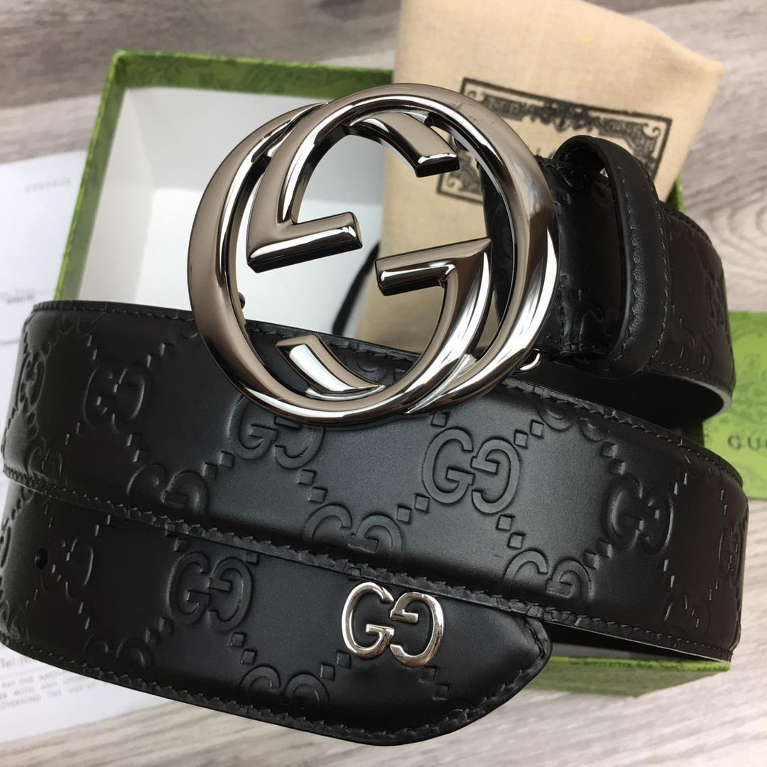 Gucci Leather Belt  40mm - FashionPlug