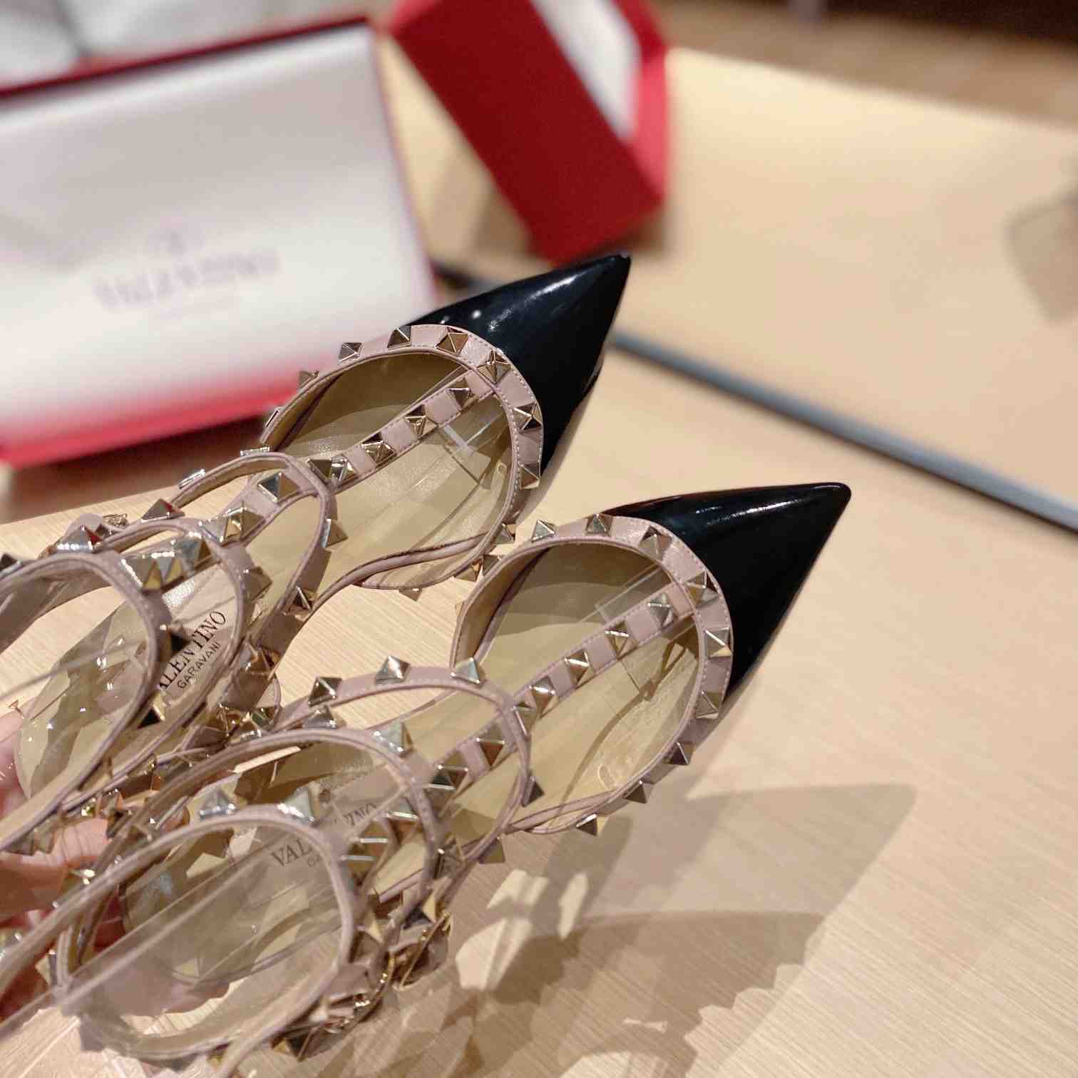 Valenti Garavani Rockstud 65mm Caged Pumps - FashionPlug