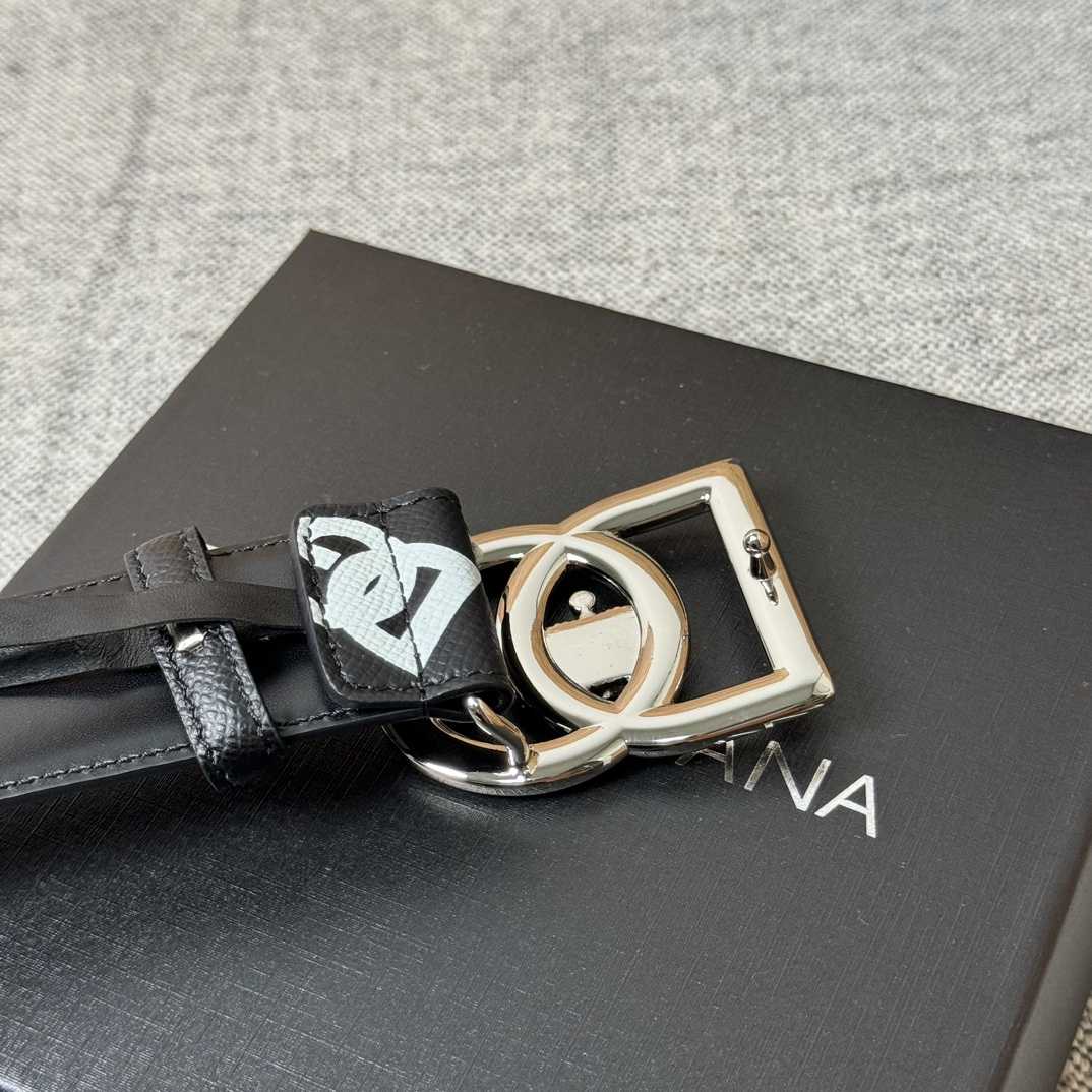 Dolce & Gabbana Logo-Printed Buckled Belt - FashionPlug