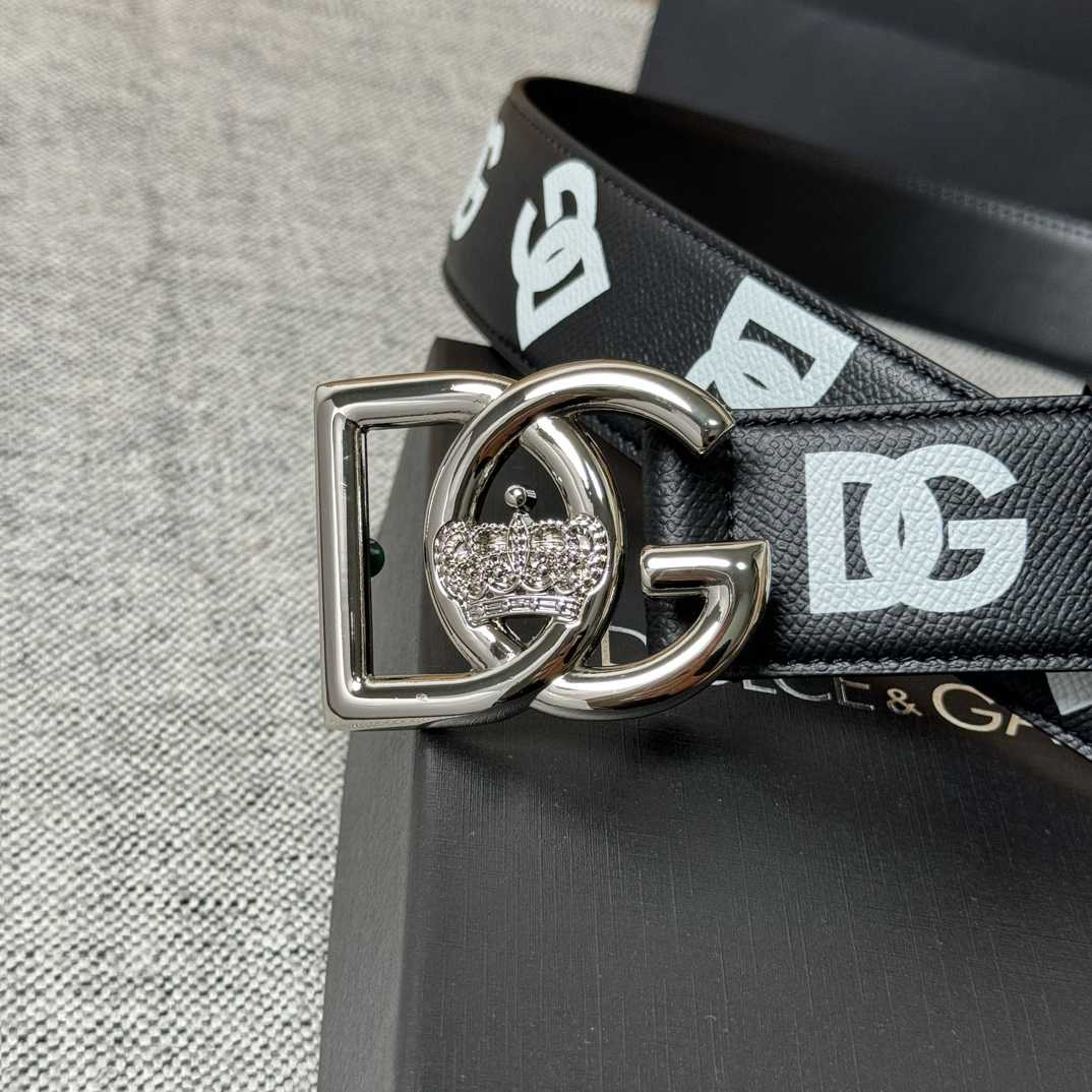 Dolce & Gabbana Logo-Printed Buckled Belt - FashionPlug