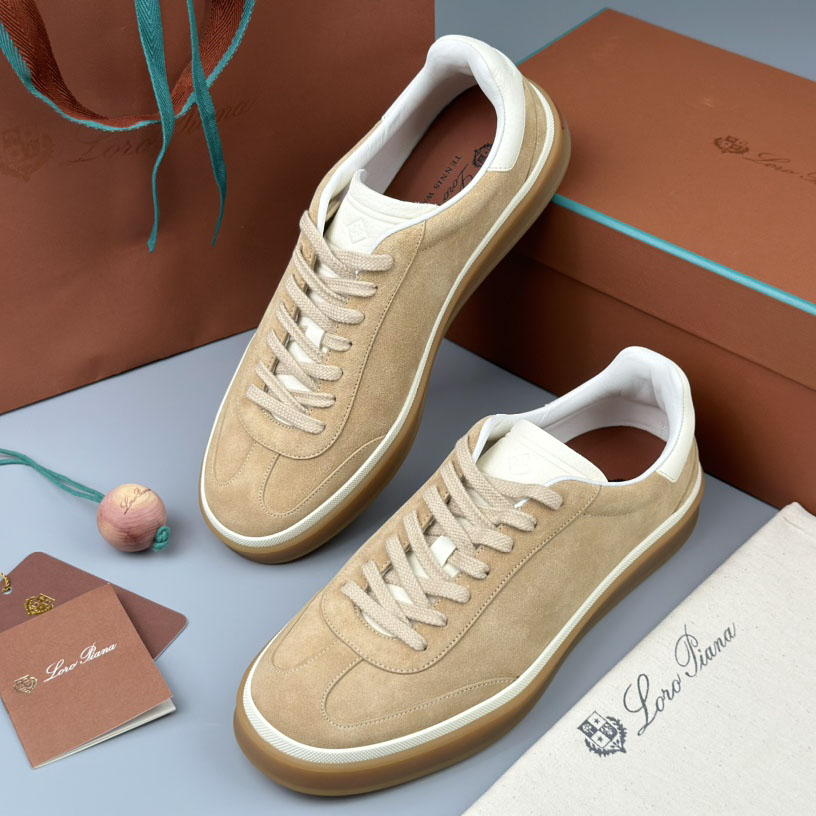 Loro Piana Low-top Lace-up Sneakers - FashionPlug