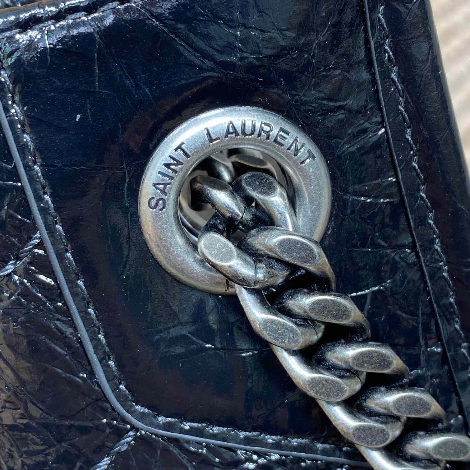 Saint Laurent NiKi Shopping In Vintage Leather - FashionPlug