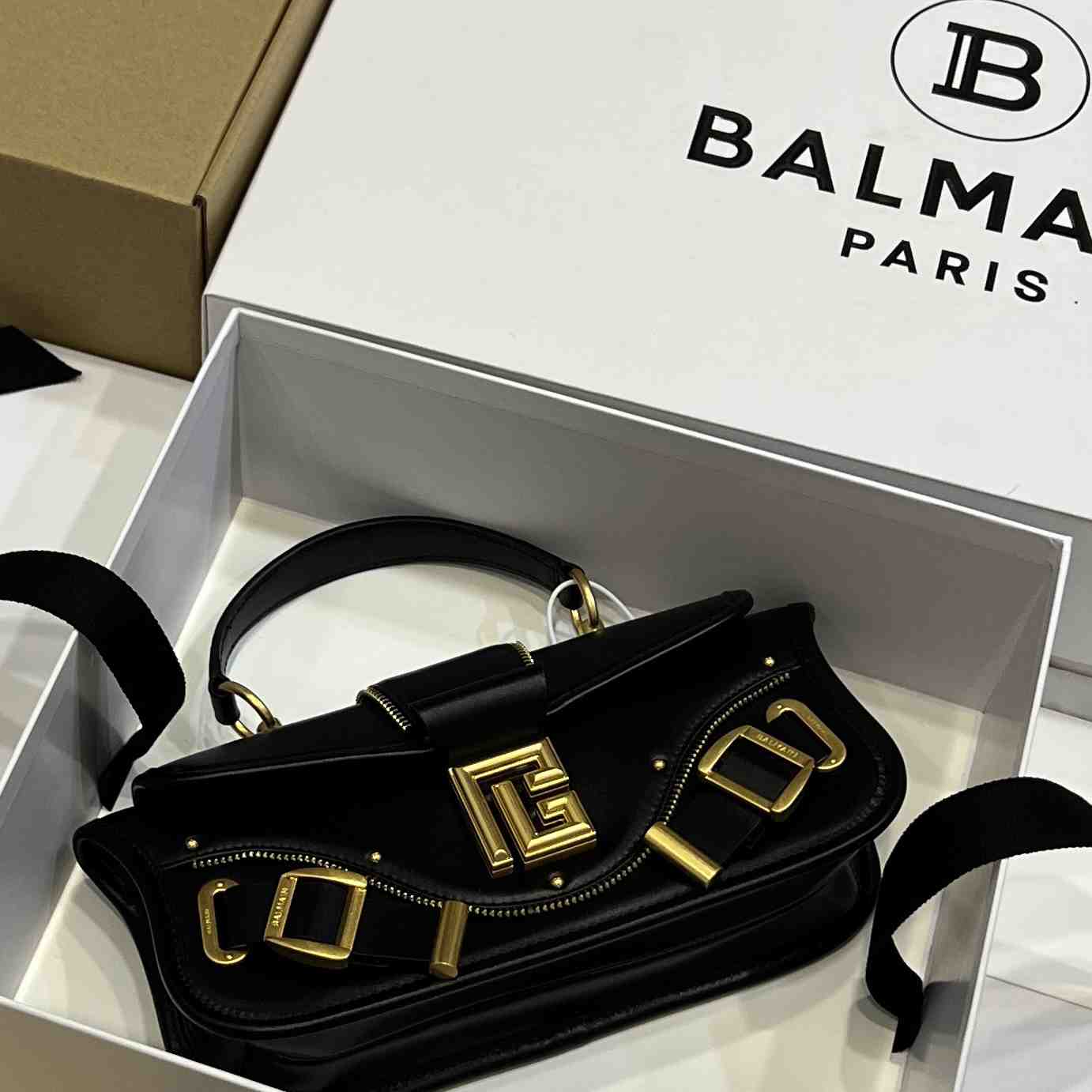 Balmain Blaze Crossbody Bag   (26*11.5*3cm) - FashionPlug