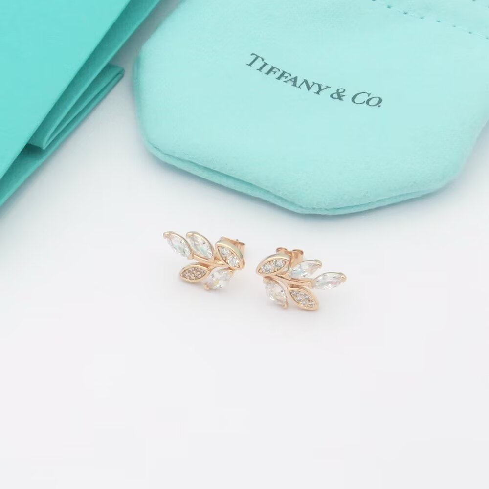 Tiffany & Co. Diamond Vine Earrings - FashionPlug